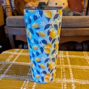 HydraPeak Lemon and Floral Blue Tumbler